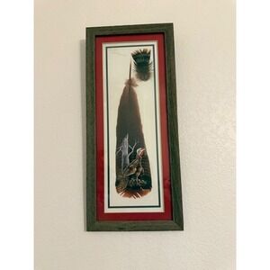 Pamela Kelley Hand Painted Turkey Feather Art Limited Edition 221/1000 Signed